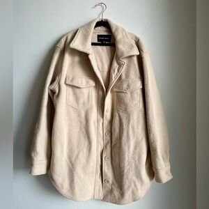 Cream Beige Hillary Radley Oversized Shacket size M